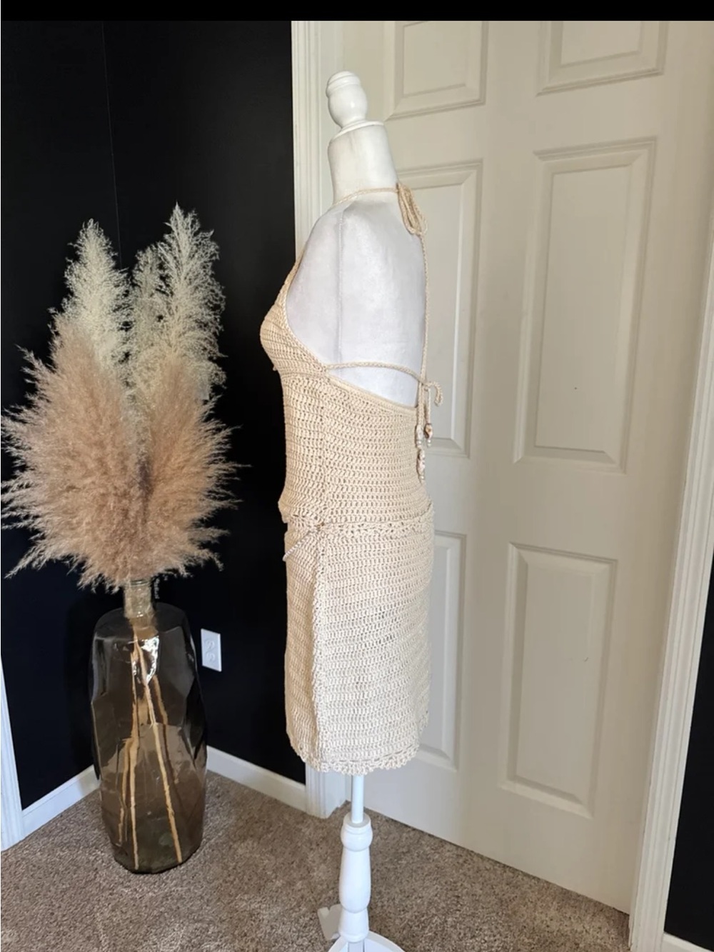 OUTCAST ROKI MINI DRESS SAND 
size Large/XL - Picture 9 of 12